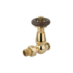 POLETTI Brass-Wood V335 přímý termostatický ventil a šroubení