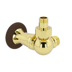 POLETTI Corner-Brass-Wood XL V1581 úhlový termostatický ventil